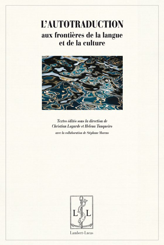 Couverture : L’autotraduction aux frontières de la langue et de la culture