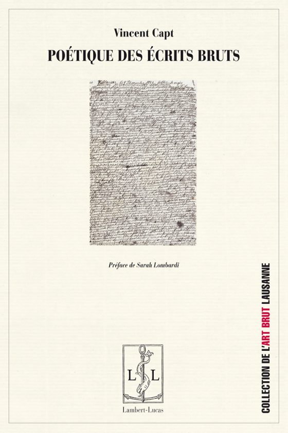 Couverture : Poétique des écrits bruts