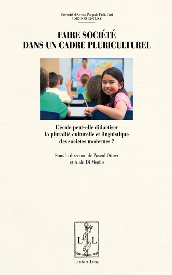 Couverture : Faire société dans un cadre pluriculturel