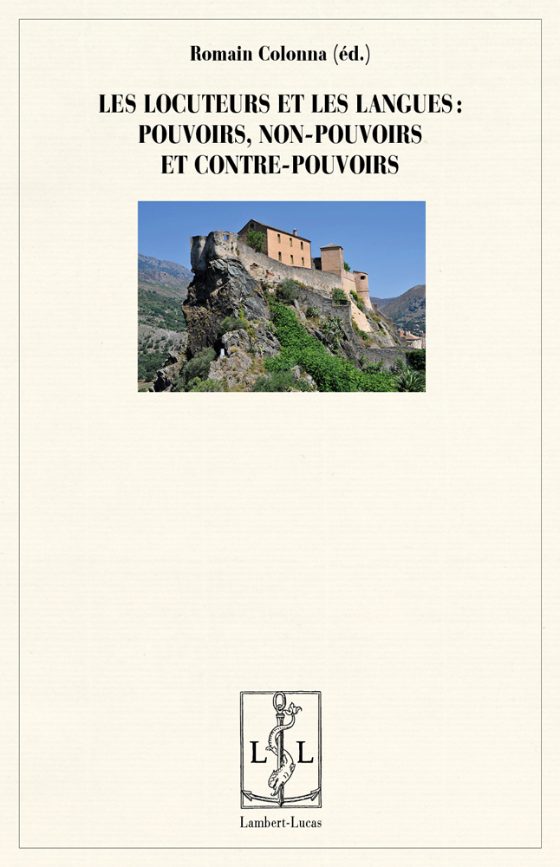 Couverture : Les locuteurs et les langues : pouvoirs, non-pouvoirs et contre-pouvoirs