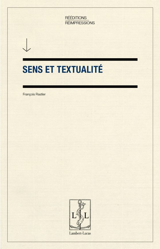 Couverture : Sens et textualité