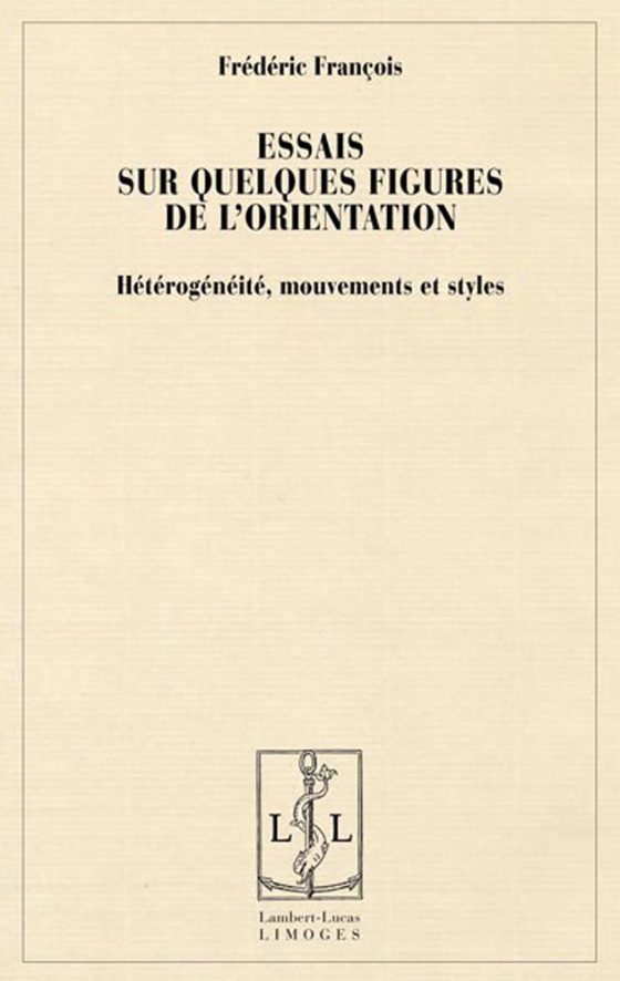 Couverture : Essais sur quelques figures de l’orientation