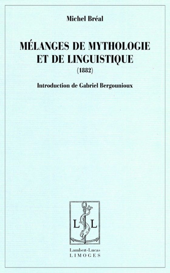 Couverture : Mélanges de mythologie et de linguistique (1882)