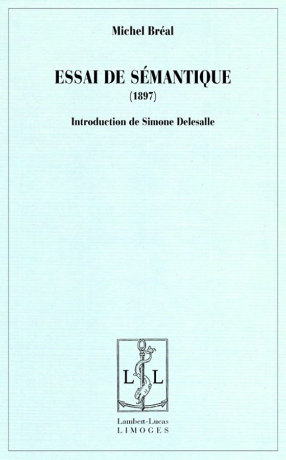 Couverture : Essai de sémantique (1897)