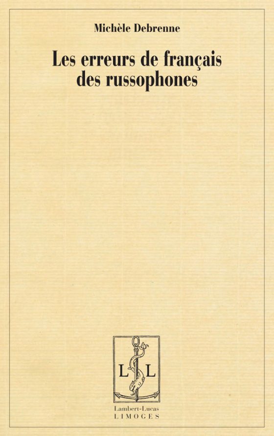 Couverture : Les erreurs de français des russophones