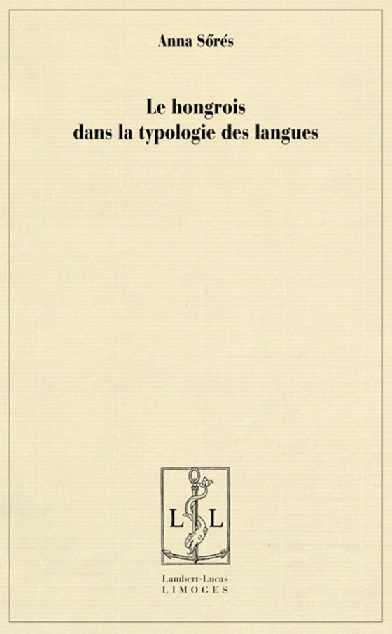 Couverture : Le hongrois dans la typologie des langues