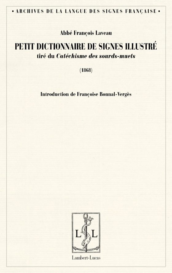 Couverture : Petit Dictionnaire de signes illustré (1868)