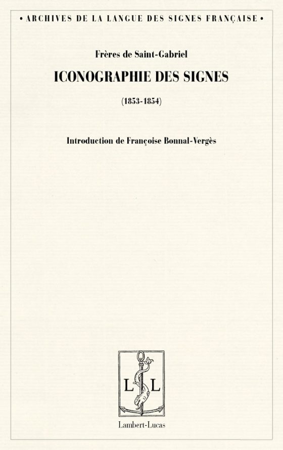 Couverture : Iconographie des signes (1853-1854)