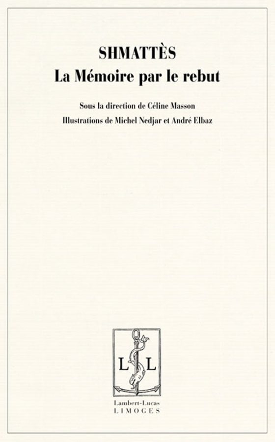 Couverture : Shmattès, la mémoire par le rebut
