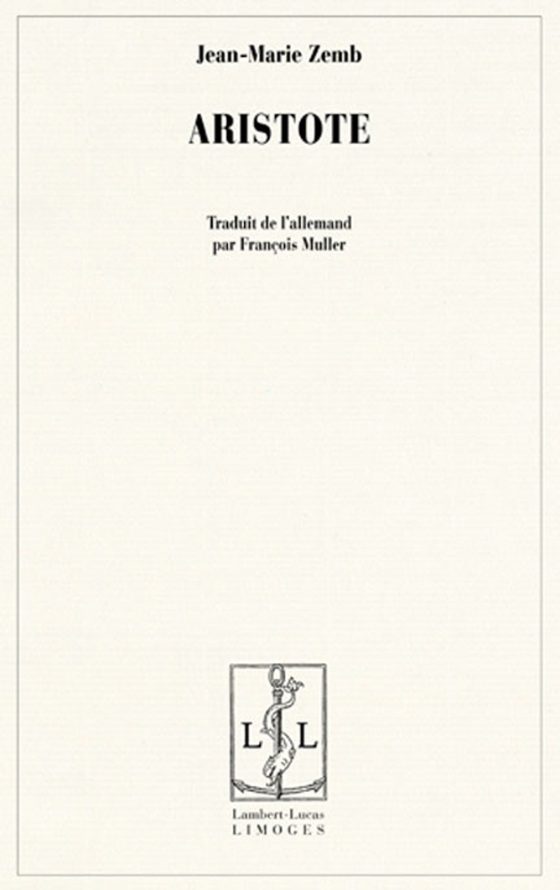 Couverture : Aristote