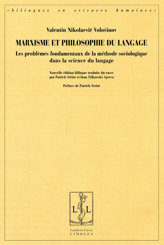 Couverture : Marxisme et philosophie du langage