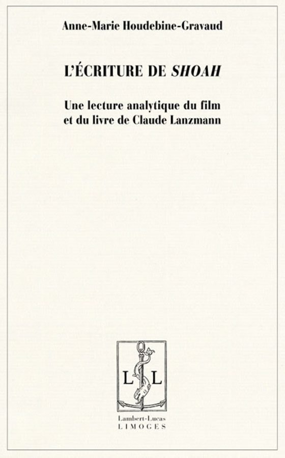 Couverture : L’écriture de « Shoah »
