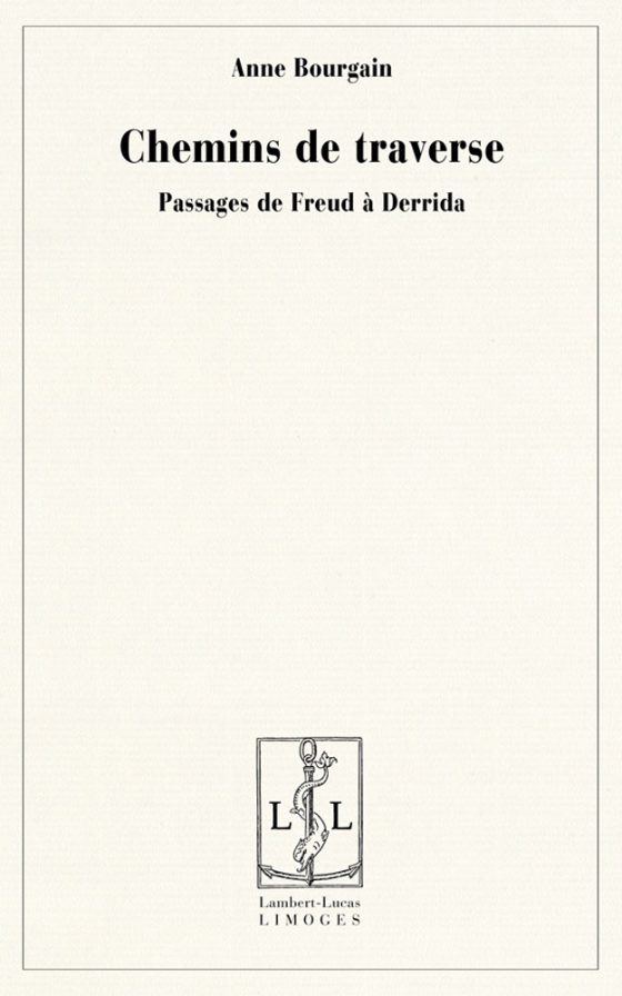 Couverture : Chemins de traverse. Passages de Freud à Derrida