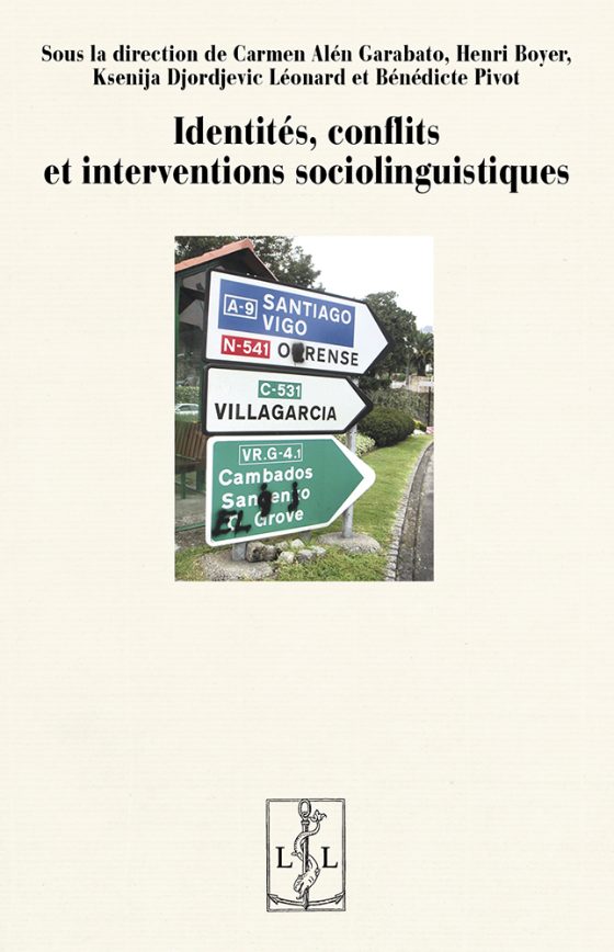 Couverture : Identités, conflits et interventions sociolinguistiques