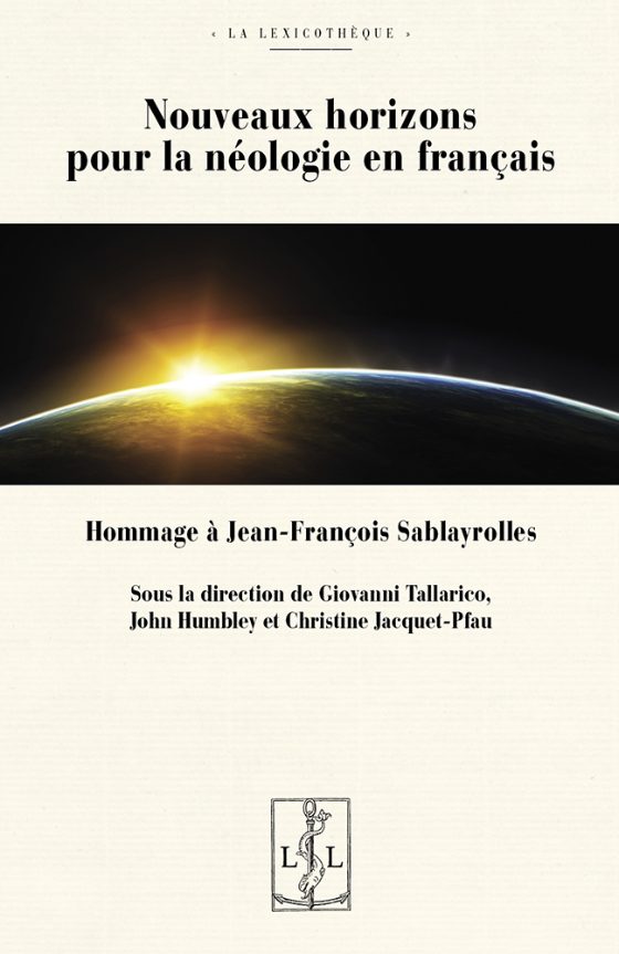 Couverture : Nouveaux horizons pour la néologie en français