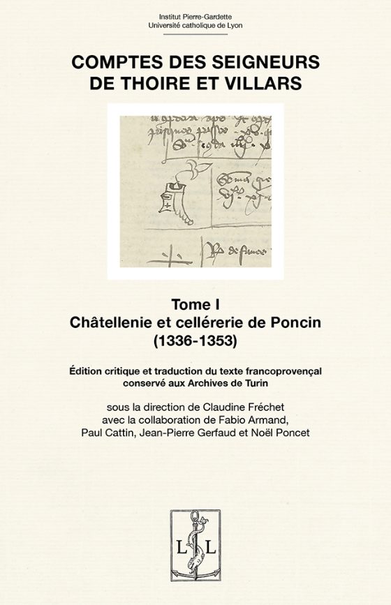 Couverture : Comptes des seigneurs de Thoire et Villars – Tome I