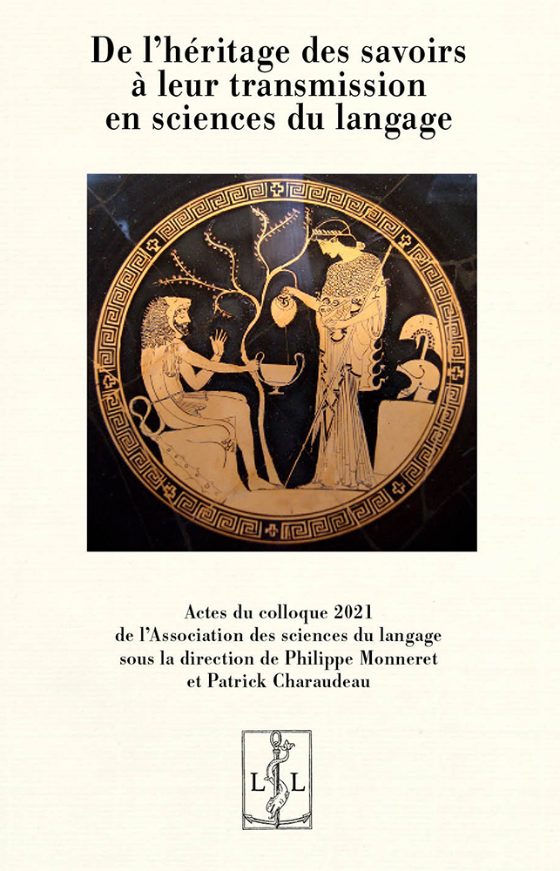 Couverture : De l’héritage des savoirs à leur transmission en sciences du langage
